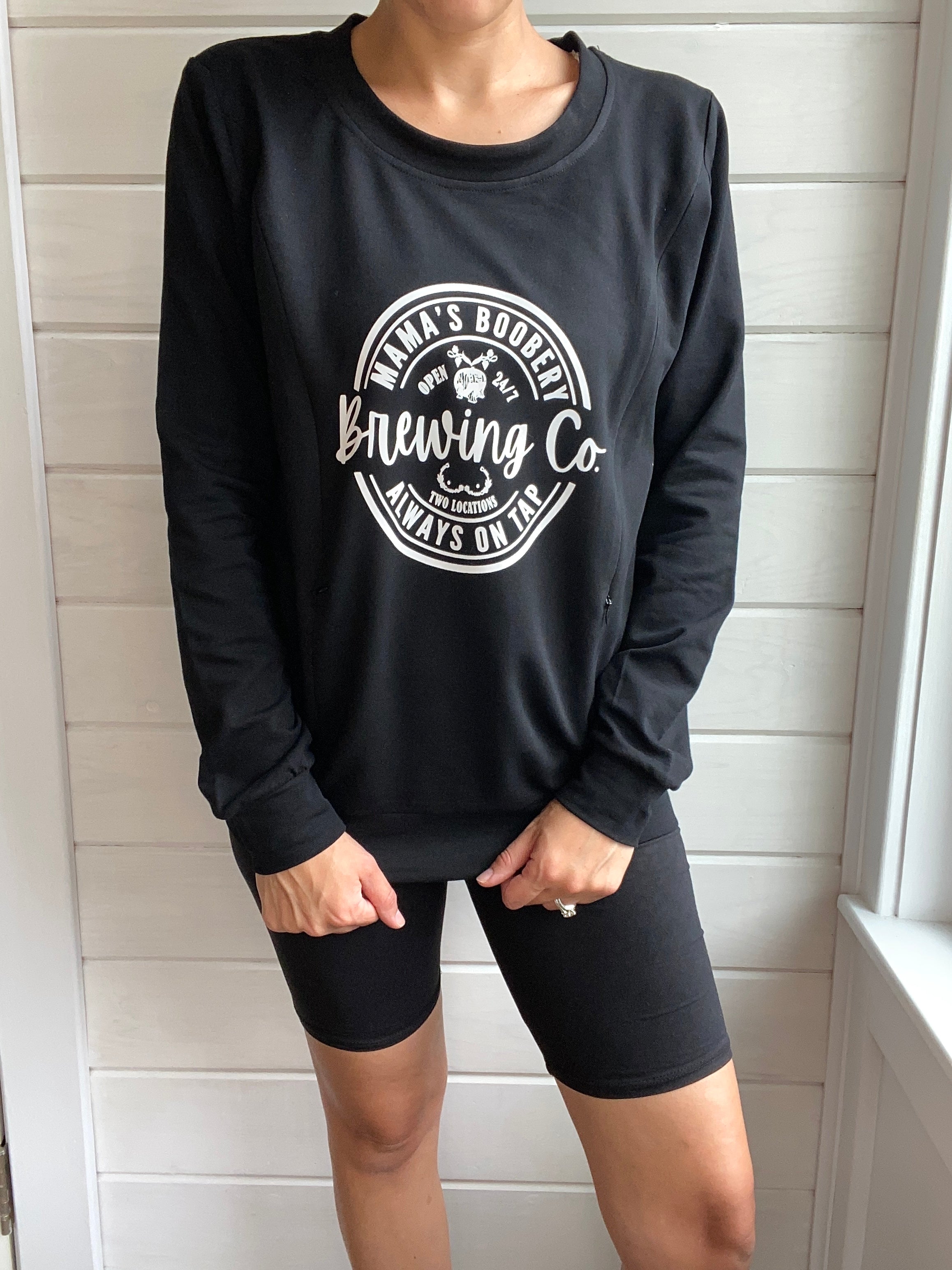 Mama Boobery Brewing Co. Crewneck Sweatshirt