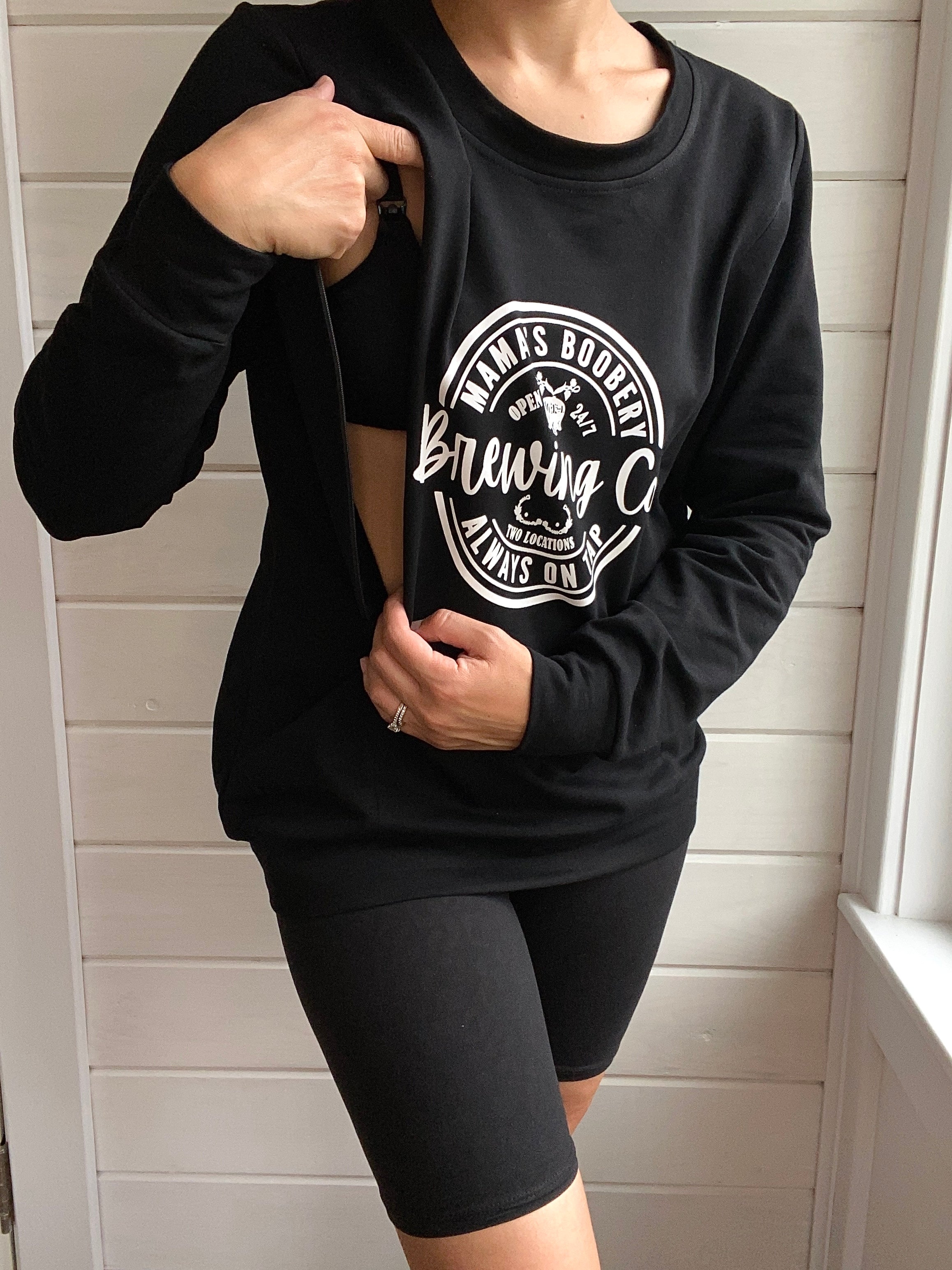 Mama Boobery Brewing Co. Crewneck Sweatshirt