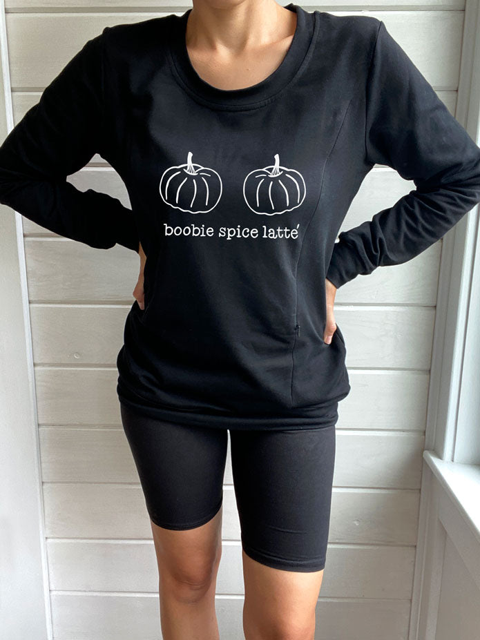 Boobie Spice Latte Crewneck