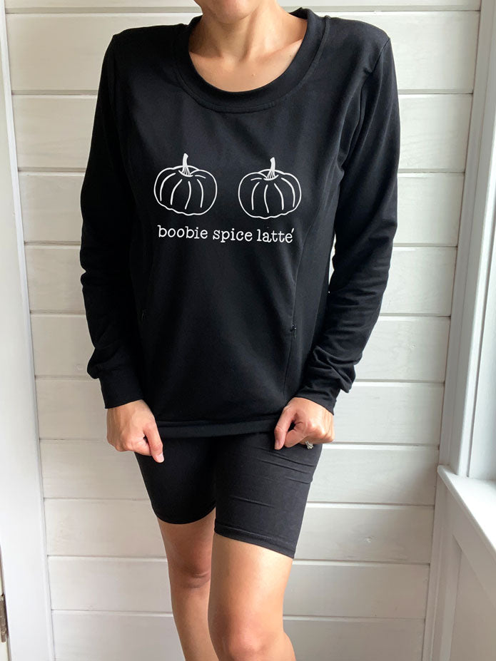 Boobie Spice Latte Crewneck