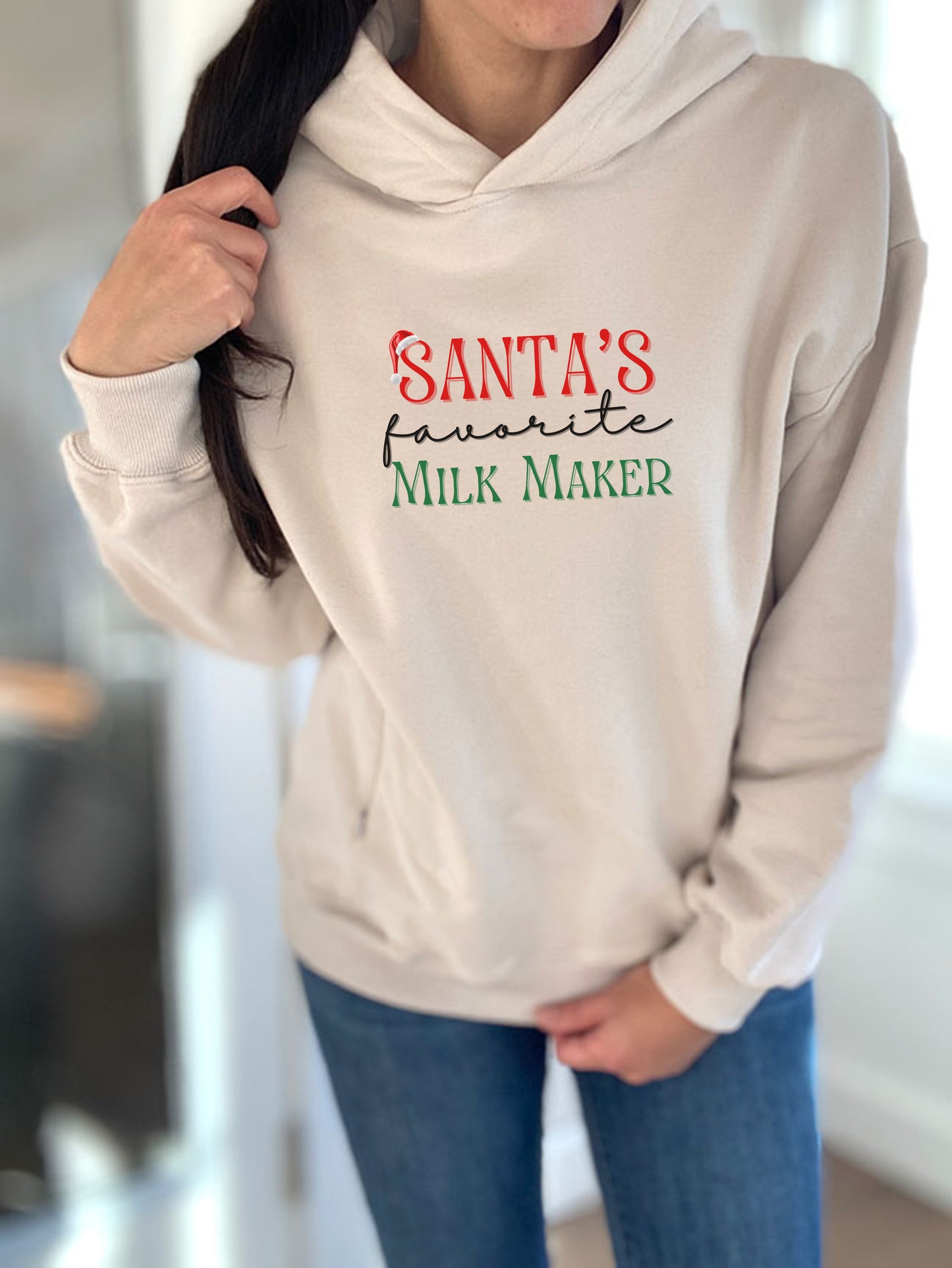 Santa's Favorite Milk Maker Hooded Sweatshirt
