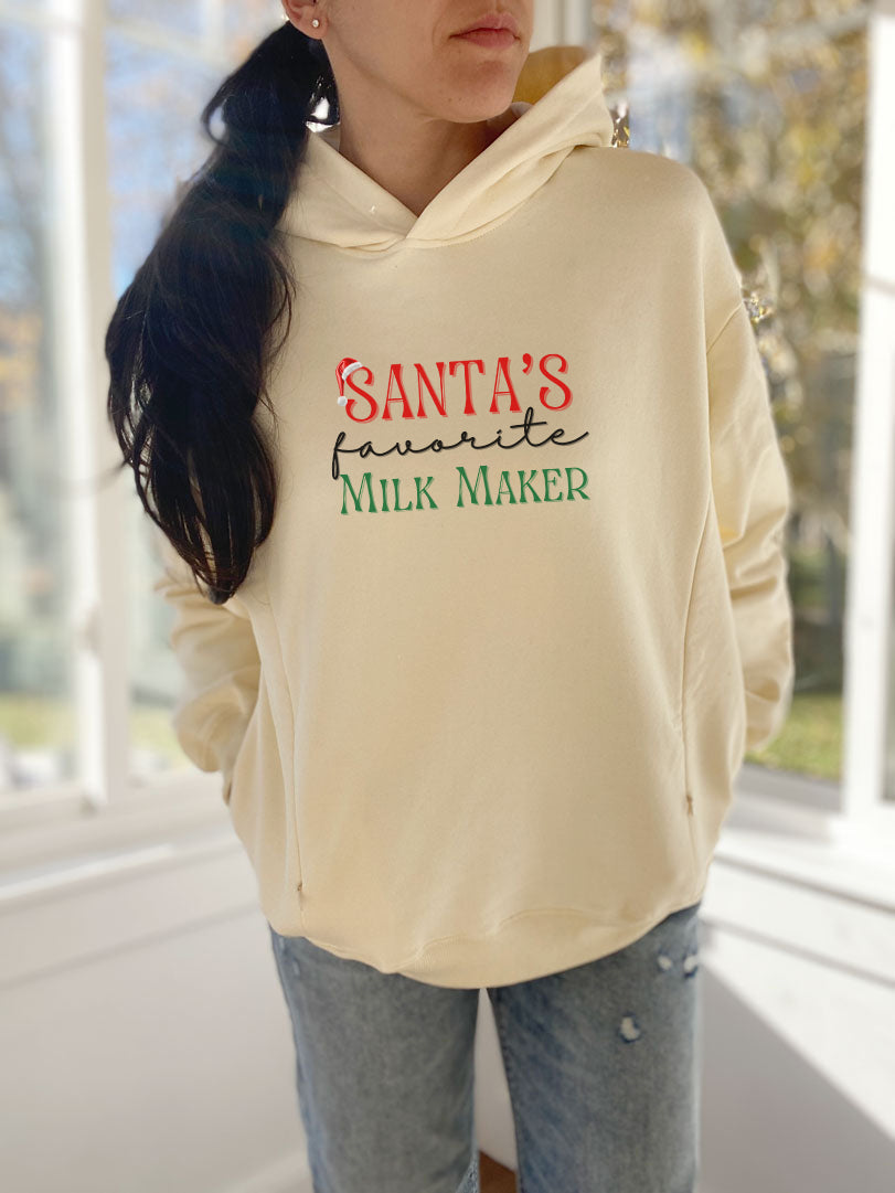 Santa's Favorite Milk Maker Hooded Sweatshirt