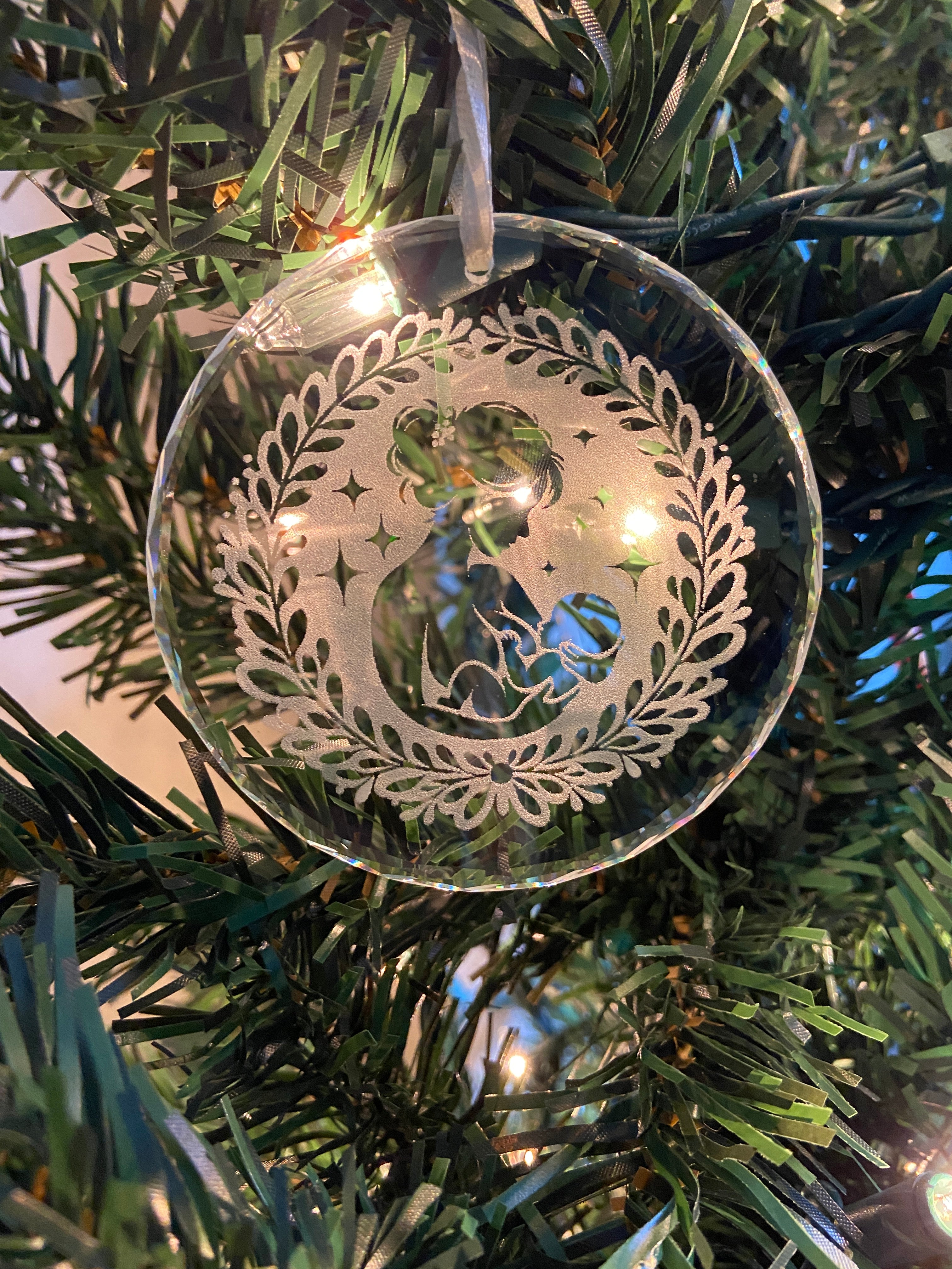 Mother and Child Holiday Ornament