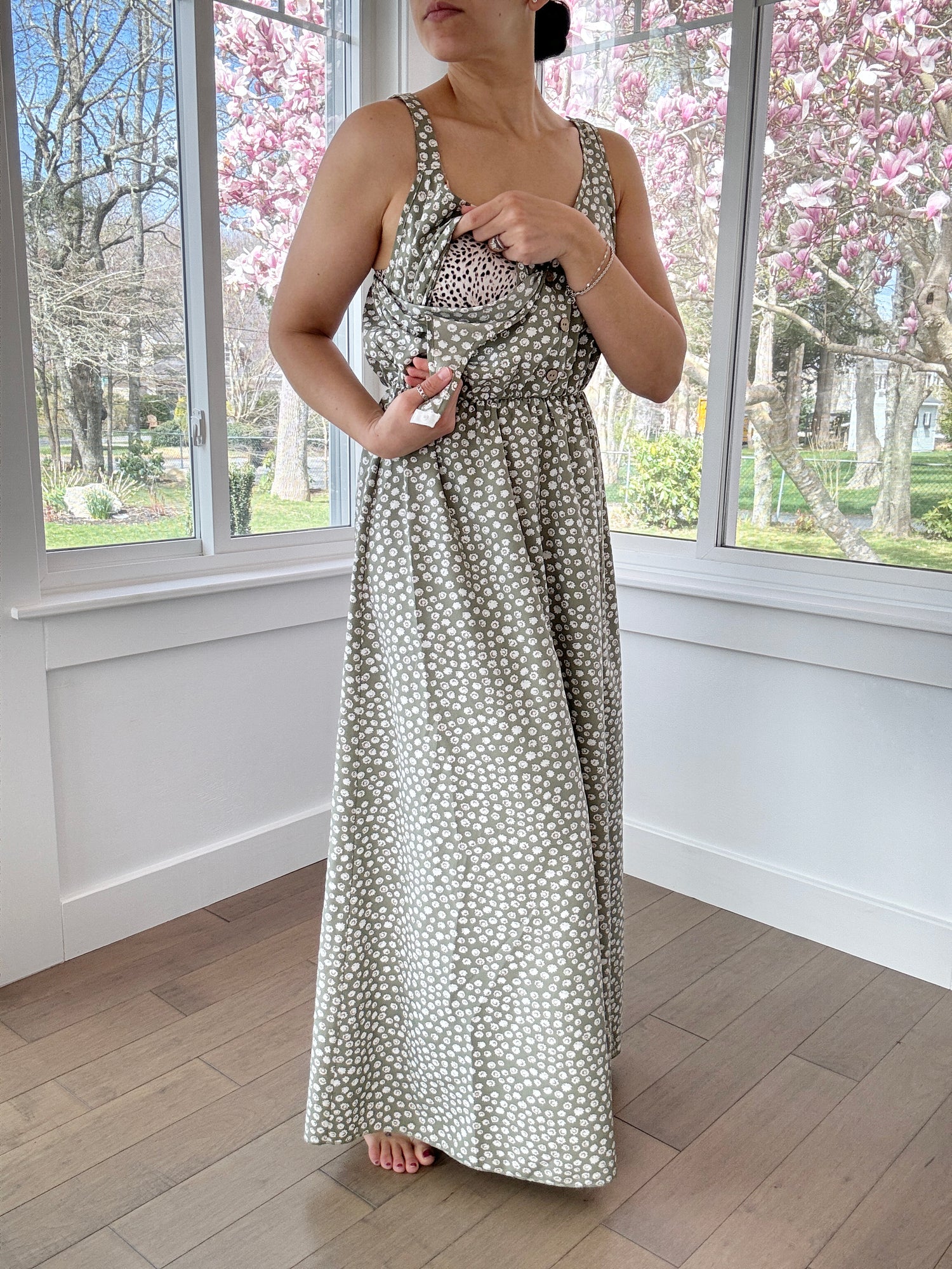 Floral Nursing Dress