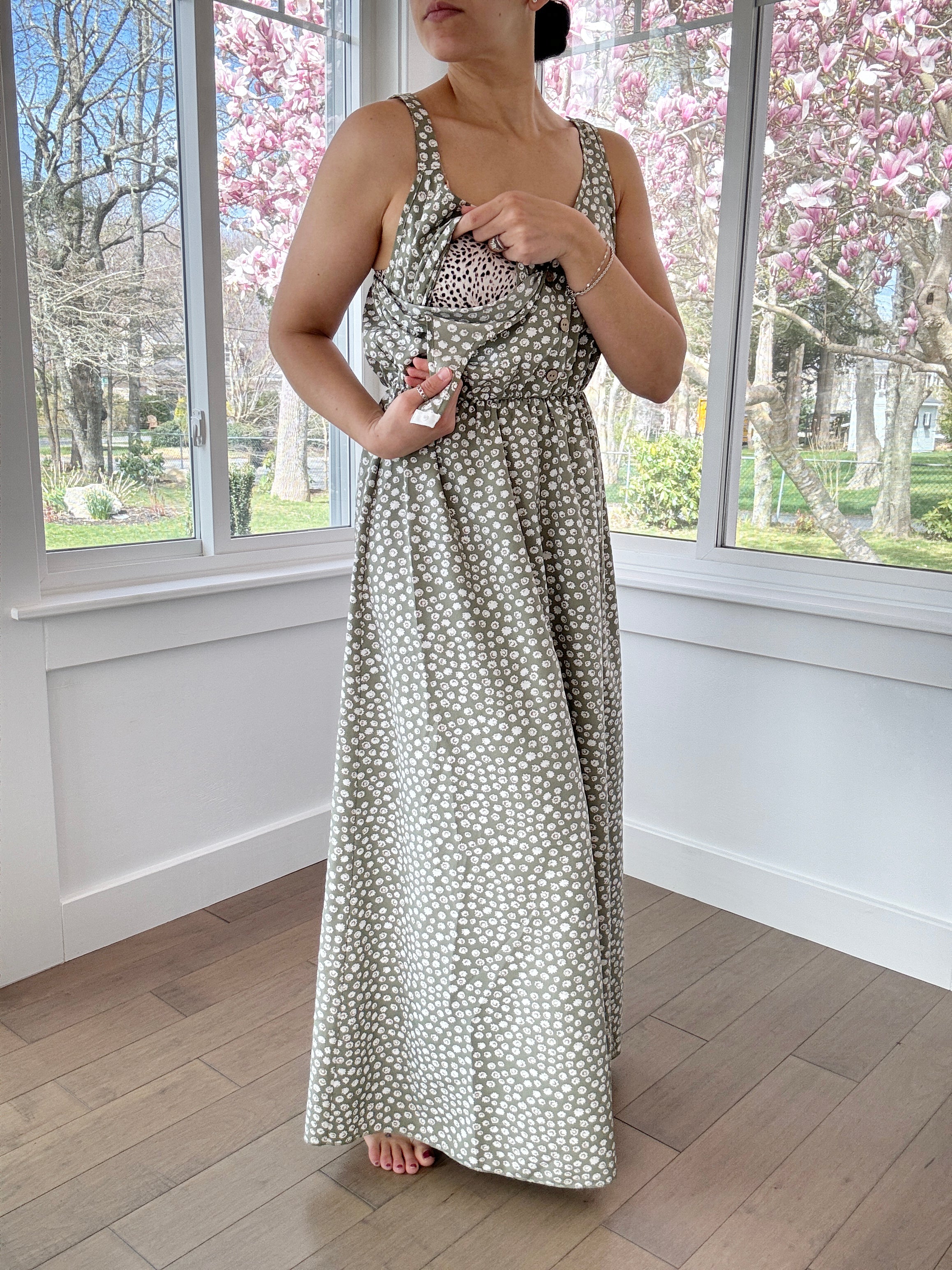 Floral Nursing Dress
