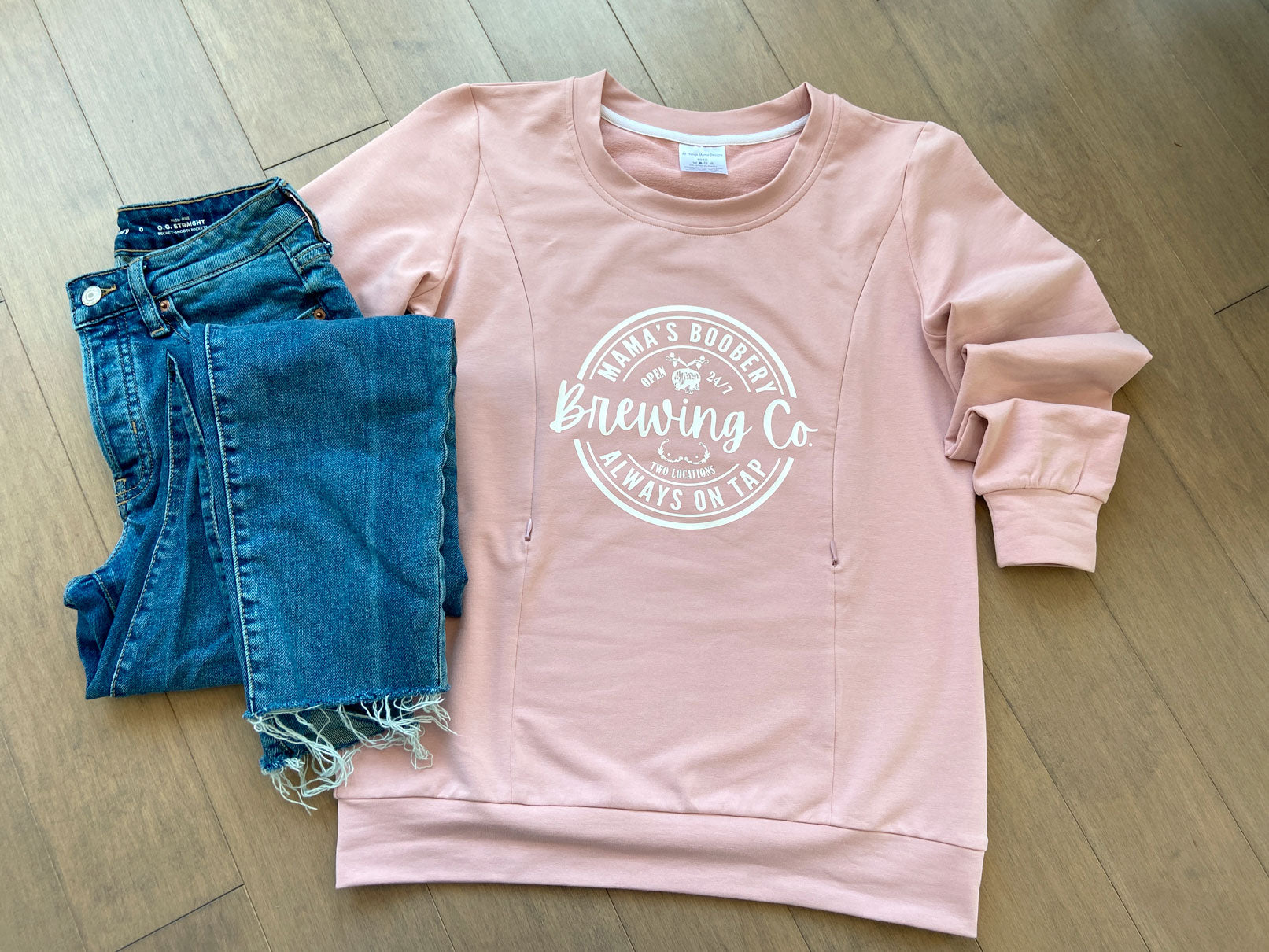 Mama Boobery Brewing Co. Crewneck Sweatshirt