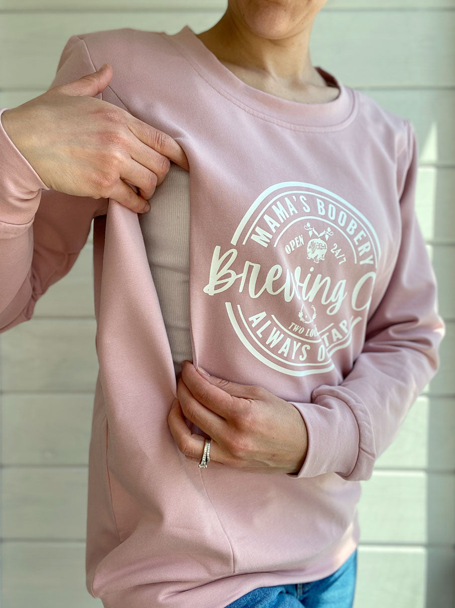 Mama Boobery Brewing Co. Crewneck Sweatshirt