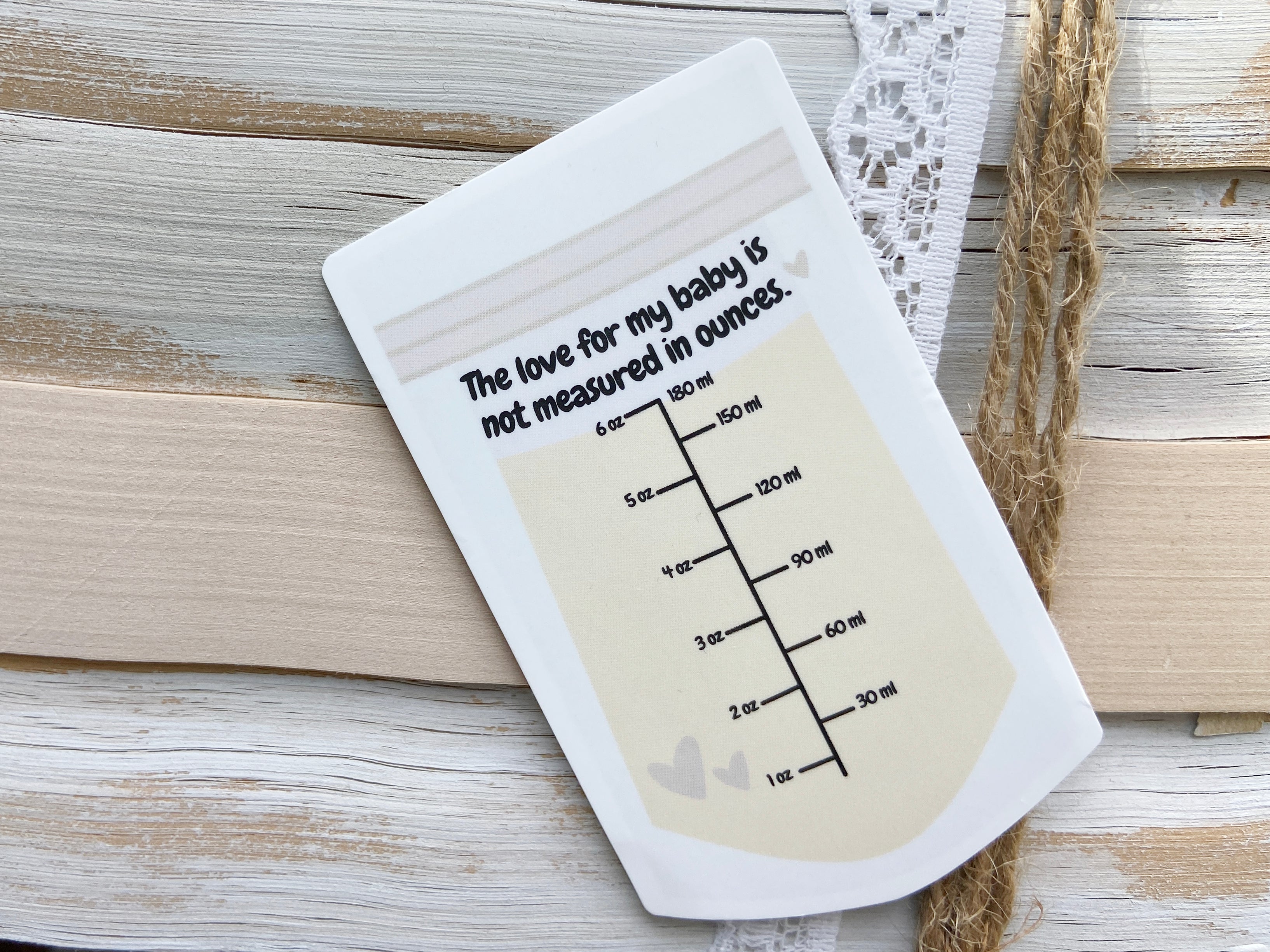 Not Measured in Ounces Sticker