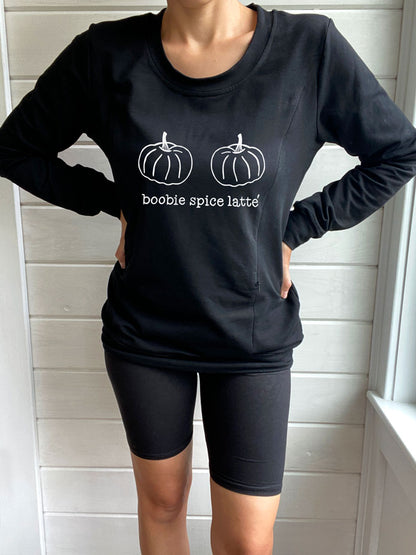 Boobie Spice Latte Crewneck