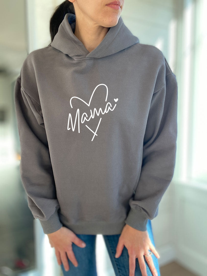 Mama Heart Hooded Sweatshirt
