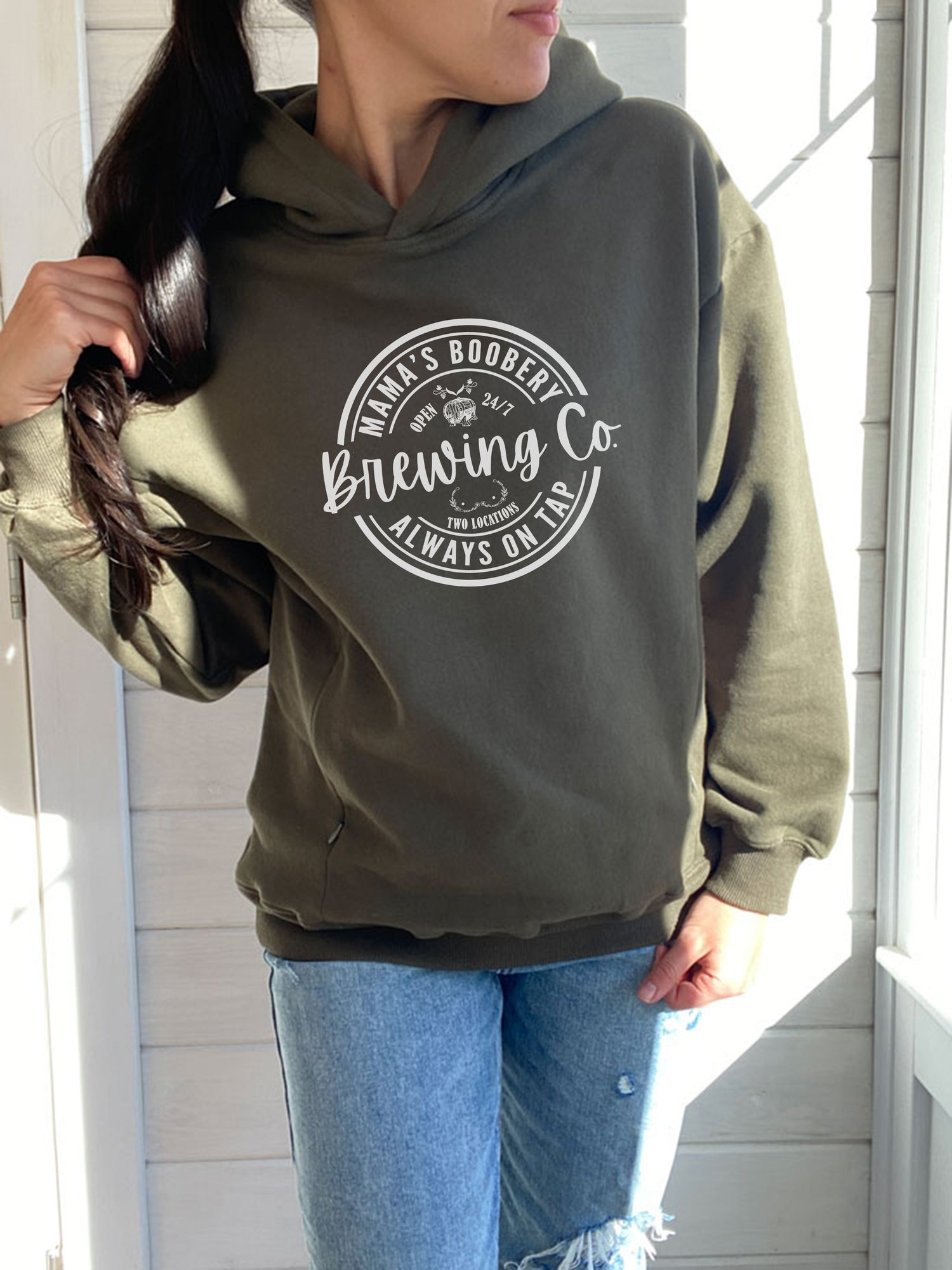 Mama Boobery Brewing Co. Hooded Sweatshirt