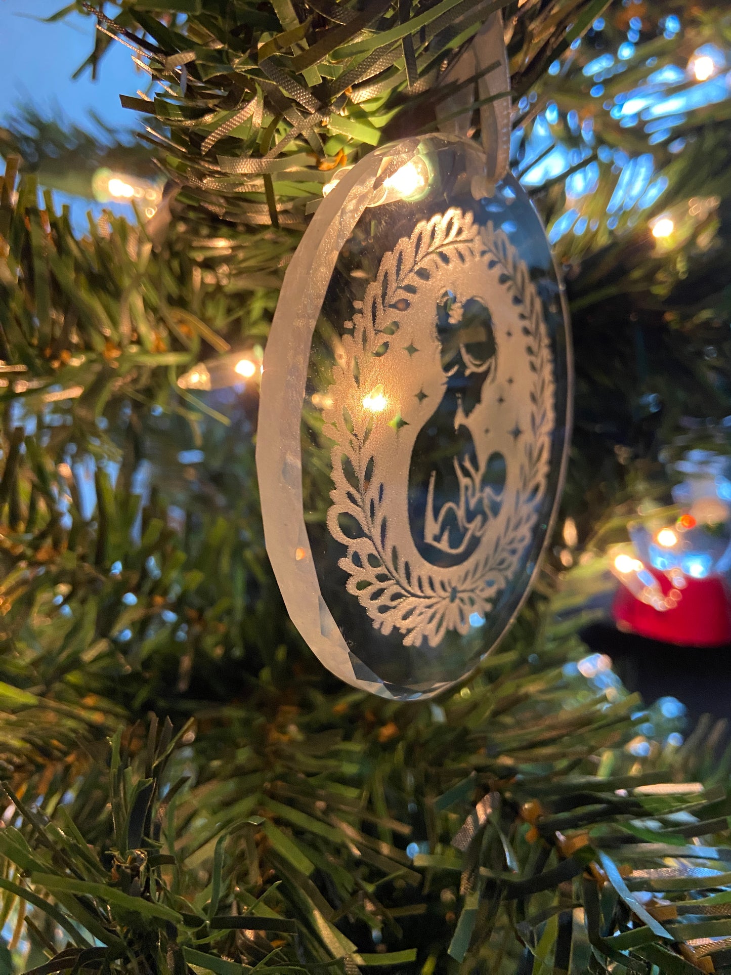 Mother and Child Holiday Ornament