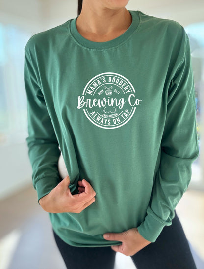 Mama Boobery Brewing Co. Long Sleeve Comfort Tee