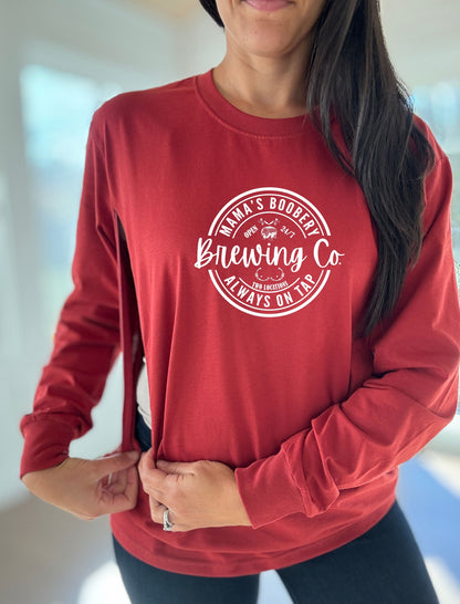 Mama Boobery Brewing Co. Long Sleeve Comfort Tee