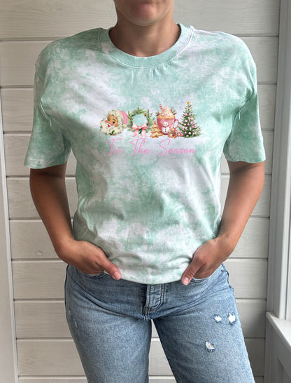 Tis The Season Pink Solid Comfort Tee