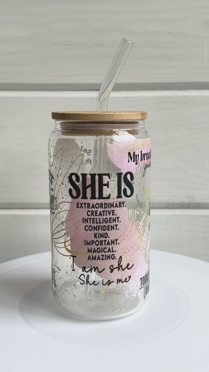 SHE IS Affirmations Tumbler